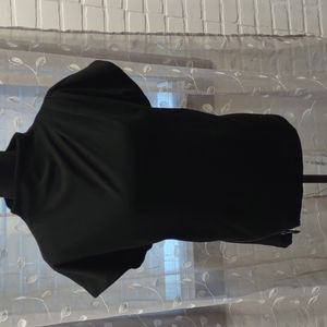 Stylish Black Top with Side Zippers